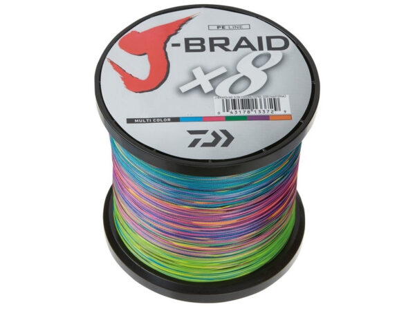 Påspoling af fletline-Daiwa J-Braid X8 -Multi Color-0,42mm