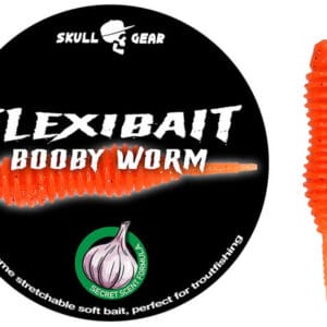 Skull Gear Flexibait Booby Worm-Orange
