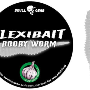 Skull Gear Flexibait Booby Worm-White