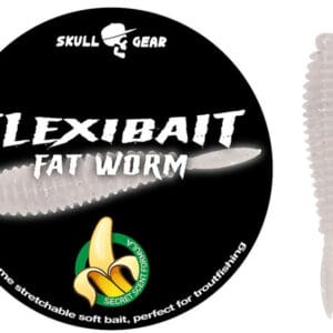 Skull Gear Flexibait Fat Worm-White