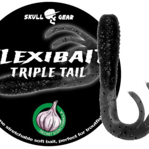 Skull Gear Flexibait Triple Tail-Black