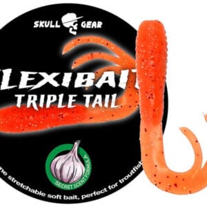 Skull Gear Flexibait Triple Tail-Orange