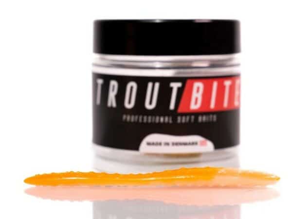 Troutbite Lumpy Leech V2 7cm-Natural (Anis)-Orange/hvid
