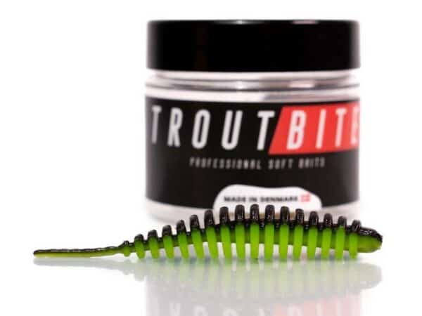 Troutbite Slugbug V2 6,5cm-Natural (Anis)-Sort/chartreuse