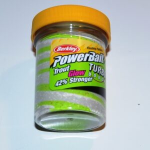 PowerBait Turbo Dough Glow Chartreuse/white