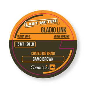 Prologic Gladio Link 15m Coated Camo Brown - Slow Sink 20 lbs