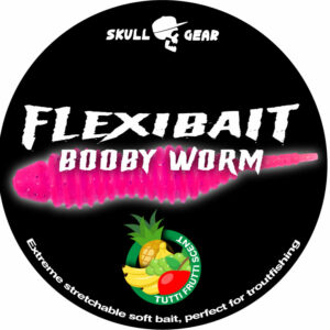 Skull Gear FlexiBait Booby Worm Tutti Frutti Pink