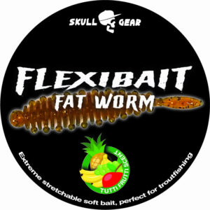 Skull Gear FlexiBait Fat Worm Tutti Frutti Pellet