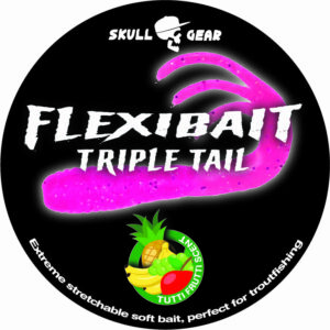 Skull Gear FlexiBait Triple Tail Tutti Frutti Pink