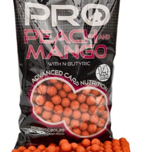 Starbaits Probiotic Boilies Peach & Mango 14mm 1kg
