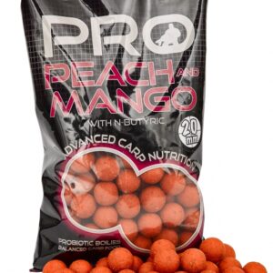 Starbaits Probiotic Boilies Peach & Mango 20mm 1kg