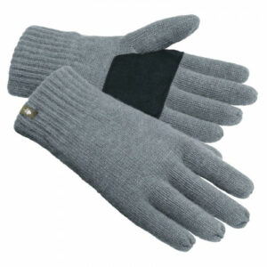 Pinewood Knitted Wool 5-Finger Handske Storm Blue Melange