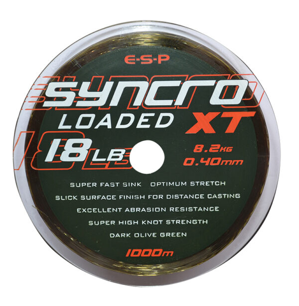 ESP Syncro XT Loaded 1000m Mørk Olivengrøn 0,40 mm