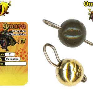 Omura Tungsten Cheburashka-Grøn/Guld-1,5 gr.
