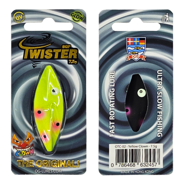 OGP Twister 7,5g - Clown Collection Yellow Clown