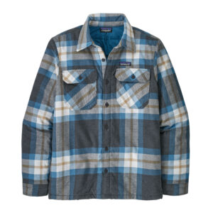 Patagonia Men's Insulated Organic Cotton Midweight Fjord Flannel Shirt Forestry: Ink Black L
