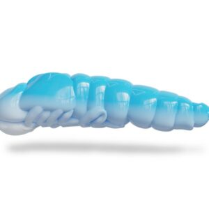 BaitLab Lively Larva 45mm-Hvidløg-Hvid/Baby Blå